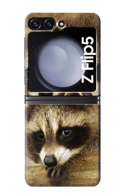 S0977 Baby Raccoons Case Cover Custodia per Samsung Galaxy Z Flip 5