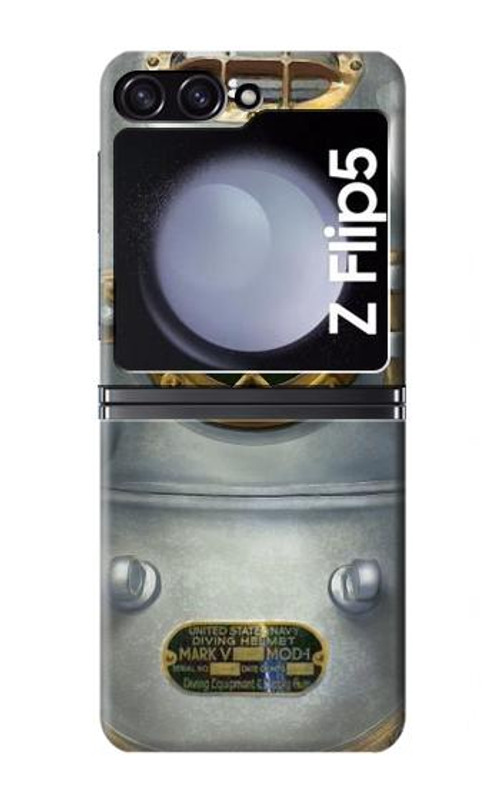 S2646 Vintage Deep Sea Diver Helmet Case Cover Custodia per Samsung Galaxy Z Flip 5 S2646 Vintage Deep Sea Diver Helmet Case Cover Custodia per Samsung Galaxy Z Flip 5