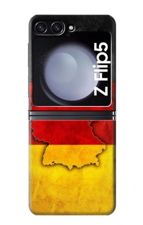 S2935 Germany Flag Map Case Cover Custodia per Samsung Galaxy Z Flip 5