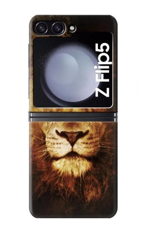 S3182 Lion Case Cover Custodia per Samsung Galaxy Z Flip 5 S3182 Lion Case Cover Custodia per Samsung Galaxy Z Flip 5