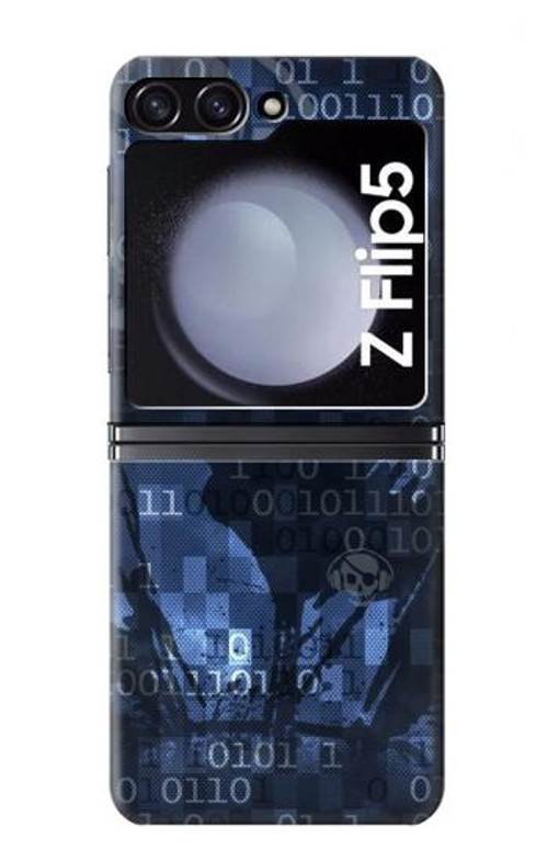 S3431 Digital Code Cyber Hacker Case Cover Custodia per Samsung Galaxy Z Flip 5