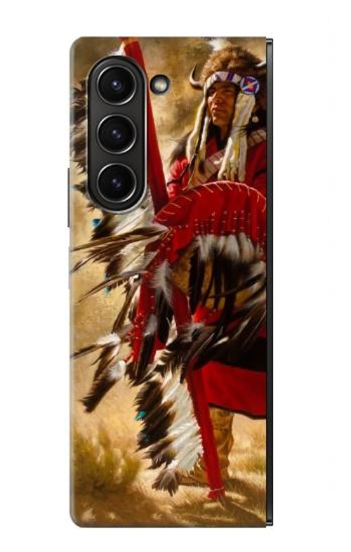 S0817 Red Indian Case Cover Custodia per Samsung Galaxy Z Fold 5
