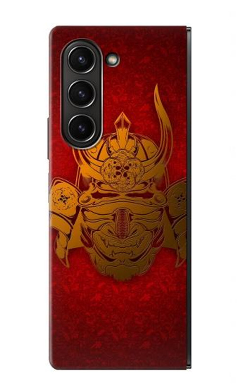 S0820 Samurai Mask Helmet Case Cover Custodia per Samsung Galaxy Z Fold 5