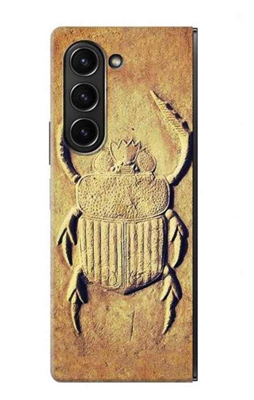 S2401 Egyptian Scarab Beetle Graphic Printed Case Cover Custodia per Samsung Galaxy Z Fold 5 S2401 Egyptian Scarab Beetle Graphic Printed Case Cover Custodia per Samsung Galaxy Z Fold 5