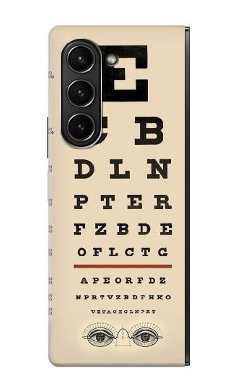 S2502 Eye Exam Chart Decorative Decoupage Poster Case Cover Custodia per Samsung Galaxy Z Fold 5 S2502 Eye Exam Chart Decorative Decoupage Poster Case Cover Custodia per Samsung Galaxy Z Fold 5