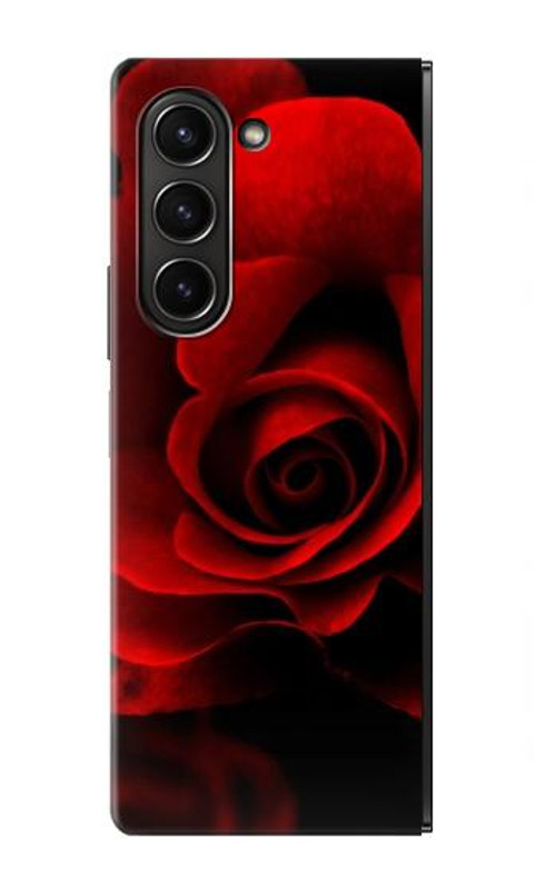 S2898 Red Rose Case Cover Custodia per Samsung Galaxy Z Fold 5