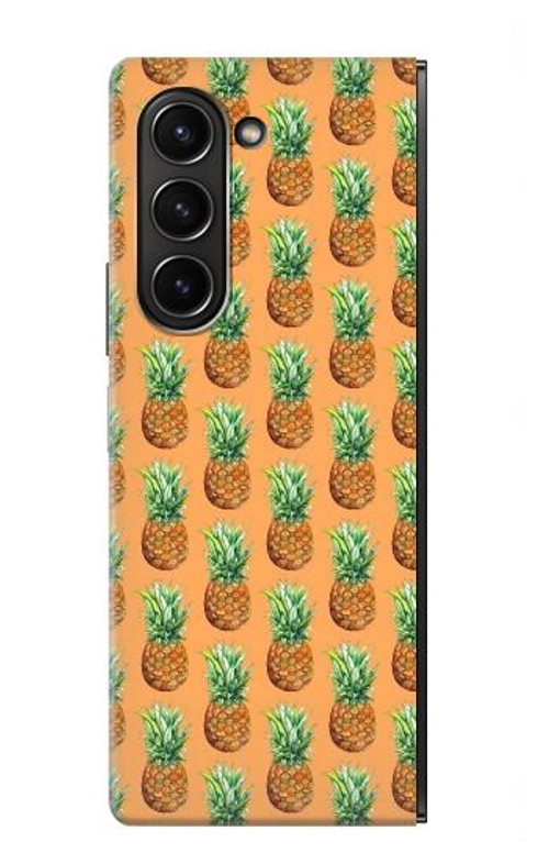 S3258 Pineapple Pattern Case Cover Custodia per Samsung Galaxy Z Fold 5