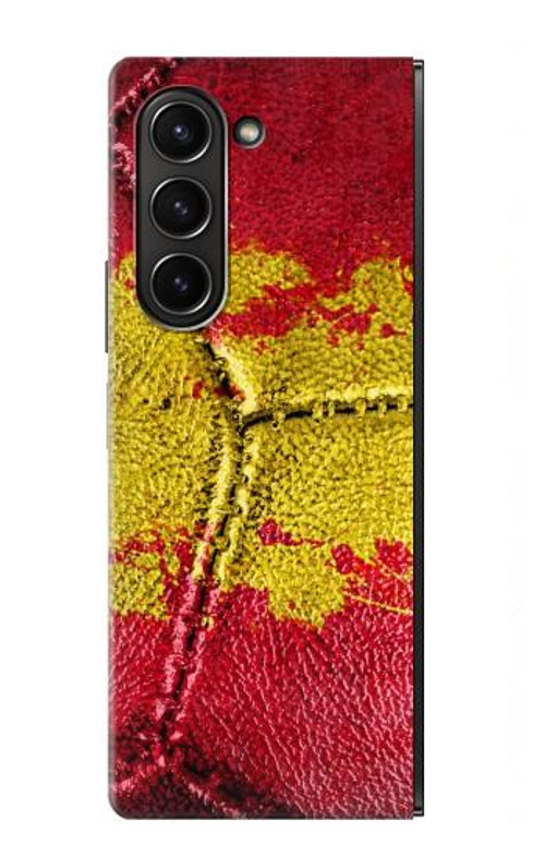 S3315 Spain Flag Vintage Football Graphic Case Cover Custodia per Samsung Galaxy Z Fold 5