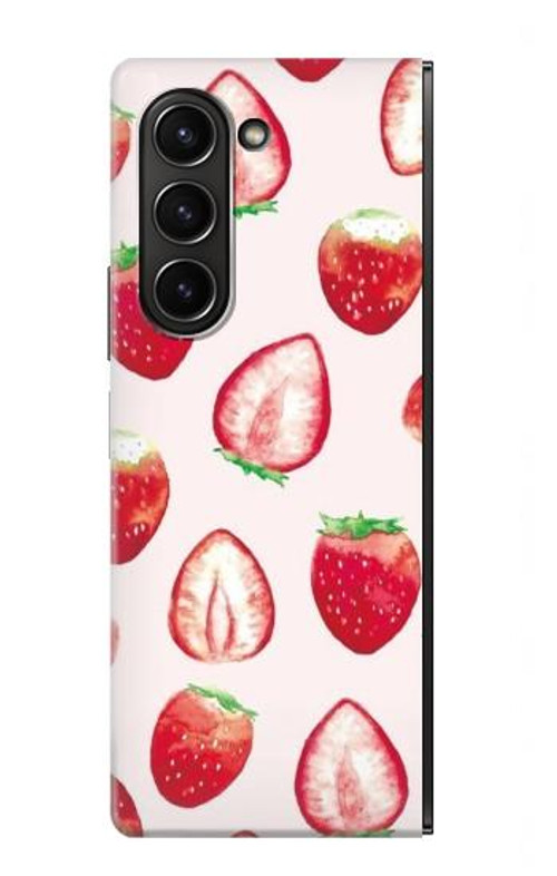 S3481 Strawberry Case Cover Custodia per Samsung Galaxy Z Fold 5