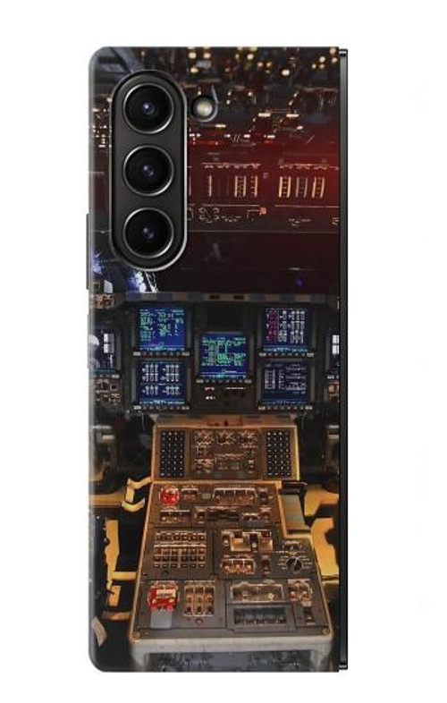 S3836 Airplane Cockpit Case Cover Custodia per Samsung Galaxy Z Fold 5