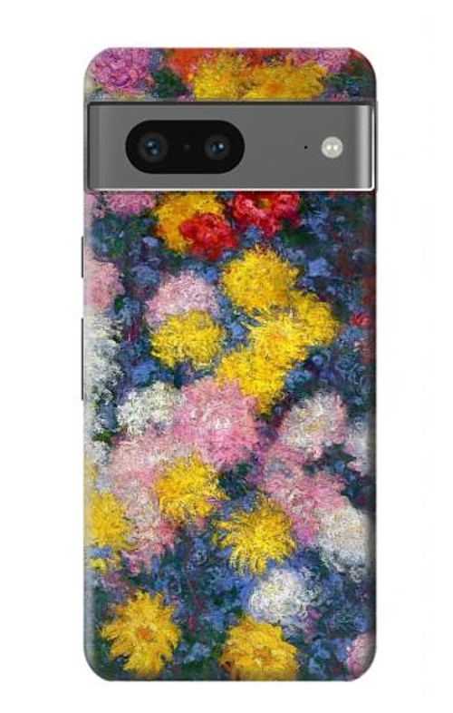 S3342 Claude Monet Chrysanthemums Case Cover Custodia per Google Pixel 7a