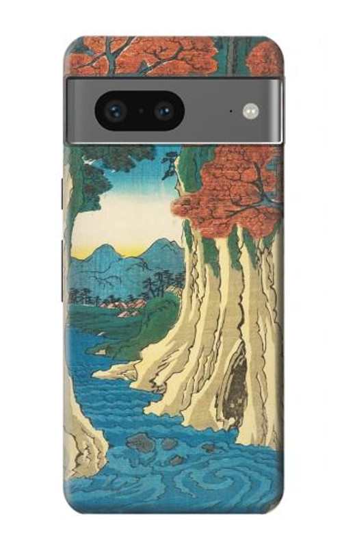 S3348 Utagawa Hiroshige The Monkey Bridge Case Cover Custodia per Google Pixel 7a S3348 Utagawa Hiroshige The Monkey Bridge Case Cover Custodia per Google Pixel 7a