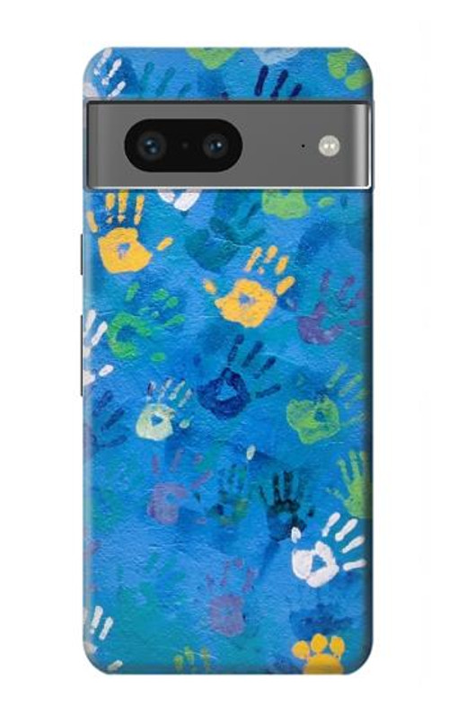 S3403 Hand Print Case Cover Custodia per Google Pixel 7a