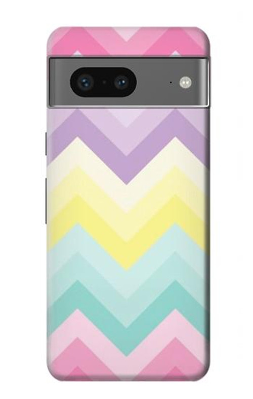 S3514 Rainbow Zigzag Case Cover Custodia per Google Pixel 7a