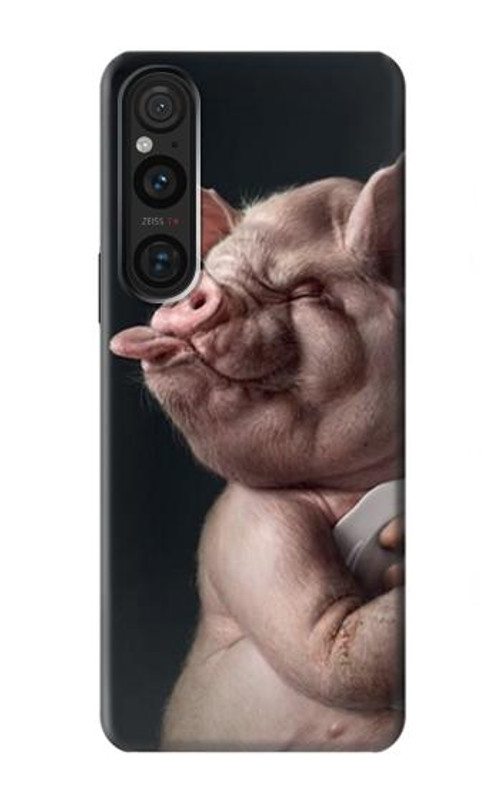 S1273 Crazy Pig Case Cover Custodia per Sony Xperia 1 V S1273 Crazy Pig Case Cover Custodia per Sony Xperia 1 V