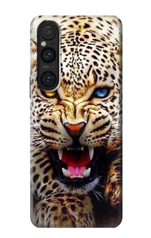 S1932 Blue Eyed Leopard Case Cover Custodia per Sony Xperia 1 V