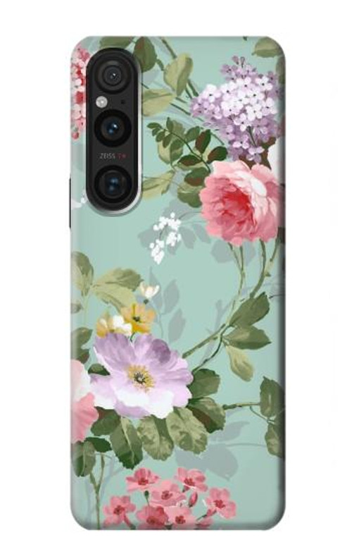 S2178 Flower Floral Art Painting Case Cover Custodia per Sony Xperia 1 V S2178 Flower Floral Art Painting Case Cover Custodia per Sony Xperia 1 V