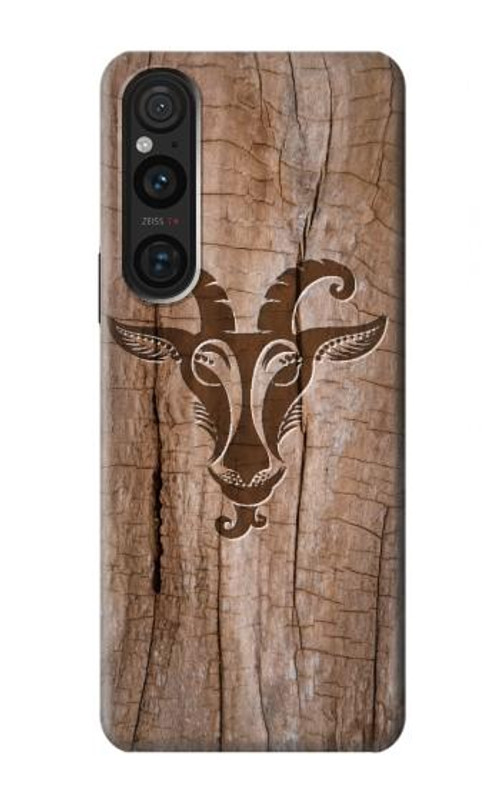 S2183 Goat Wood Graphic Printed Case Cover Custodia per Sony Xperia 1 V