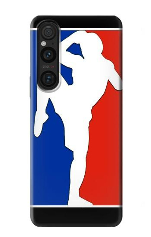 S2278 Muay Thai Kickboxing MMA Martial Art White Case Cover Custodia per Sony Xperia 1 V