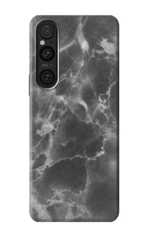 S2526 Black Marble Graphic Printed Case Cover Custodia per Sony Xperia 1 V S2526 Black Marble Graphic Printed Case Cover Custodia per Sony Xperia 1 V