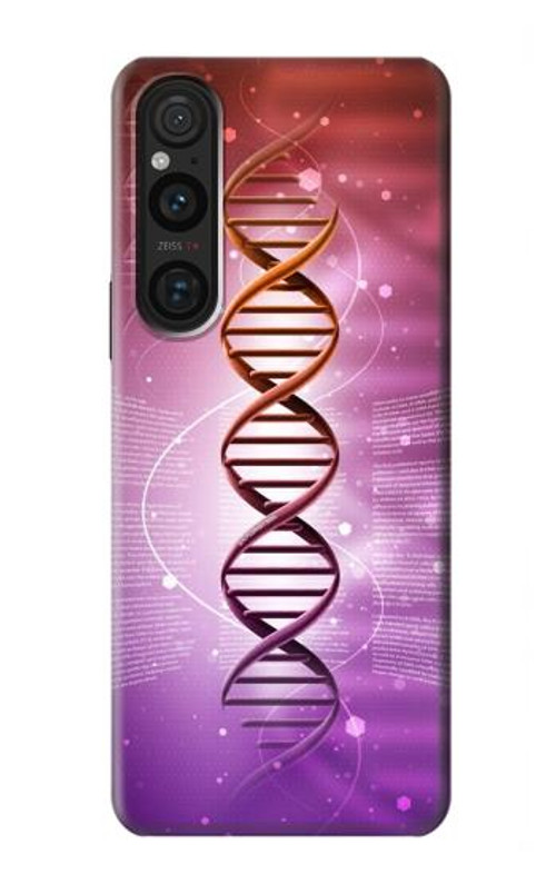 S2573 Dna Genetic Code Case Cover Custodia per Sony Xperia 1 V