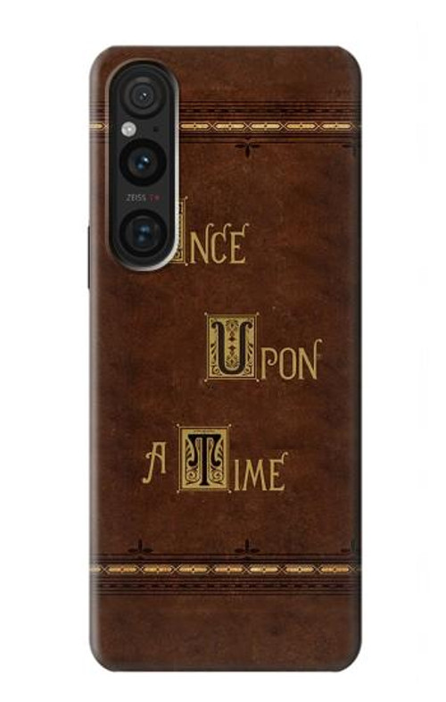 S2643 Once Upon A Time Book Case Cover Custodia per Sony Xperia 1 V