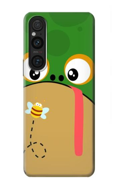 S2765 Frog Bee Cute Cartoon Case Cover Custodia per Sony Xperia 1 V S2765 Frog Bee Cute Cartoon Case Cover Custodia per Sony Xperia 1 V