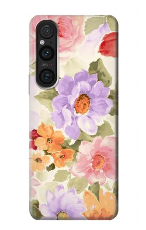 S3035 Sweet Flower Painting Case Cover Custodia per Sony Xperia 1 V S3035 Sweet Flower Painting Case Cover Custodia per Sony Xperia 1 V