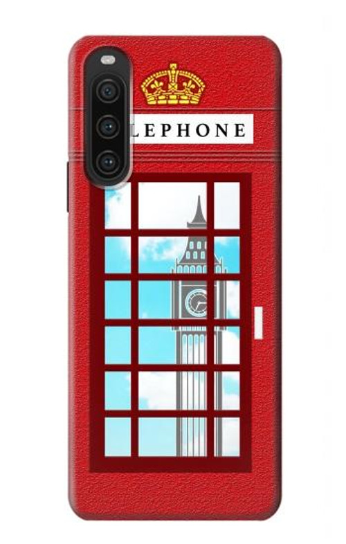 S2059 England British Telephone Box Minimalist Case Cover Custodia per Sony Xperia 10 V