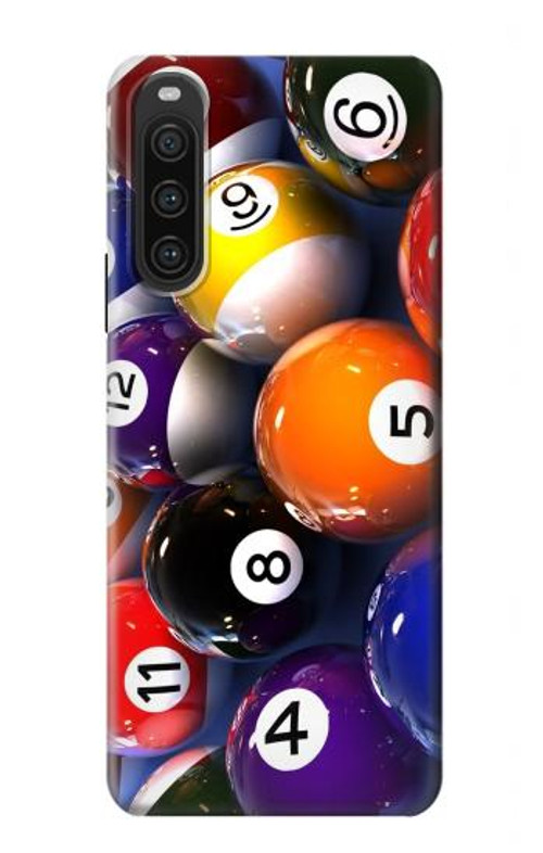S2238 Billiard Pool Ball Case Cover Custodia per Sony Xperia 10 V S2238 Billiard Pool Ball Case Cover Custodia per Sony Xperia 10 V
