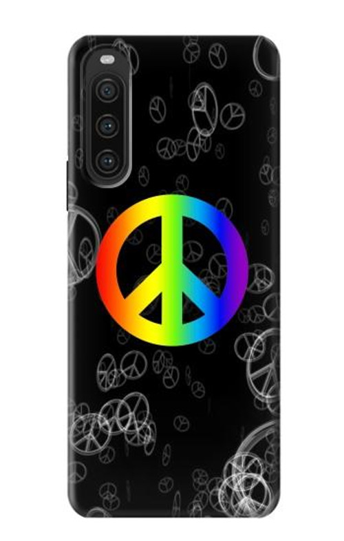 S2356 Peace Sign Case Cover Custodia per Sony Xperia 10 V S2356 Peace Sign Case Cover Custodia per Sony Xperia 10 V