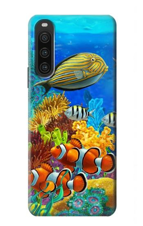 S2568 Sea Seabed Fish Corals Underwater Ocean Case Cover Custodia per Sony Xperia 10 V S2568 Sea Seabed Fish Corals Underwater Ocean Case Cover Custodia per Sony Xperia 10 V