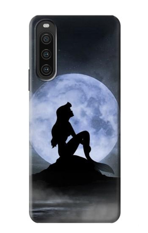 S2668 Mermaid Silhouette Moon Night Case Cover Custodia per Sony Xperia 10 V S2668 Mermaid Silhouette Moon Night Case Cover Custodia per Sony Xperia 10 V