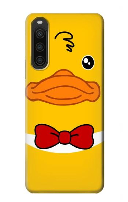 S2760 Yellow Duck Tuxedo Cartoon Case Cover Custodia per Sony Xperia 10 V S2760 Yellow Duck Tuxedo Cartoon Case Cover Custodia per Sony Xperia 10 V