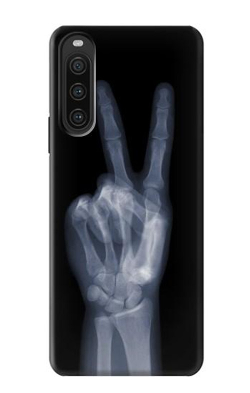 S3101 X-ray Peace Sign Fingers Case Cover Custodia per Sony Xperia 10 V