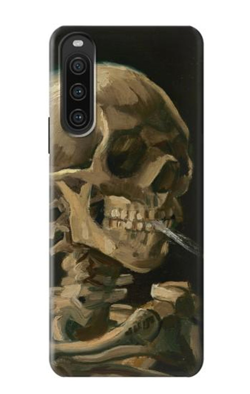 S3358 Vincent Van Gogh Skeleton Cigarette Case Cover Custodia per Sony Xperia 10 V