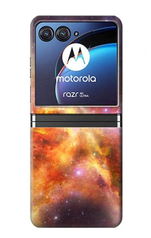 S1963 Nebula Rainbow Space Case Cover Custodia per Motorola Razr 40 Ultra