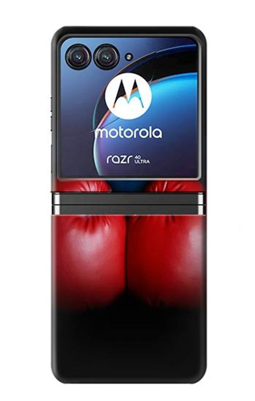 S2261 Businessman Black Suit With Boxing Gloves Case Cover Custodia per Motorola Razr 40 Ultra