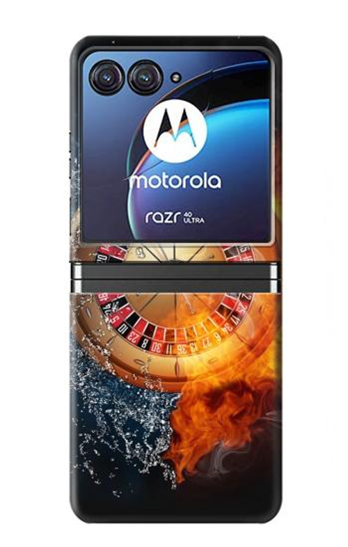 S2289 Roulette Casino Gamble Case Cover Custodia per Motorola Razr 40 Ultra S2289 Roulette Casino Gamble Case Cover Custodia per Motorola Razr 40 Ultra