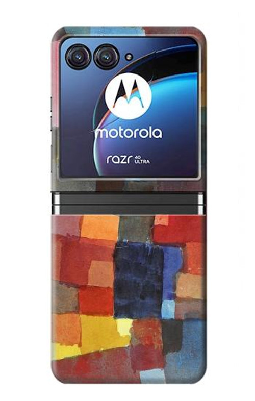 S3341 Paul Klee Raumarchitekturen Case Cover Custodia per Motorola Razr 40 Ultra
