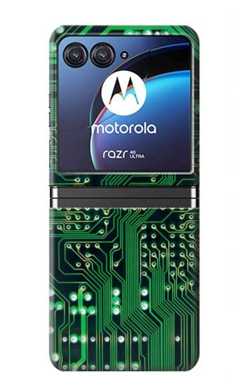 S3392 Electronics Board Circuit Graphic Case Cover Custodia per Motorola Razr 40 Ultra