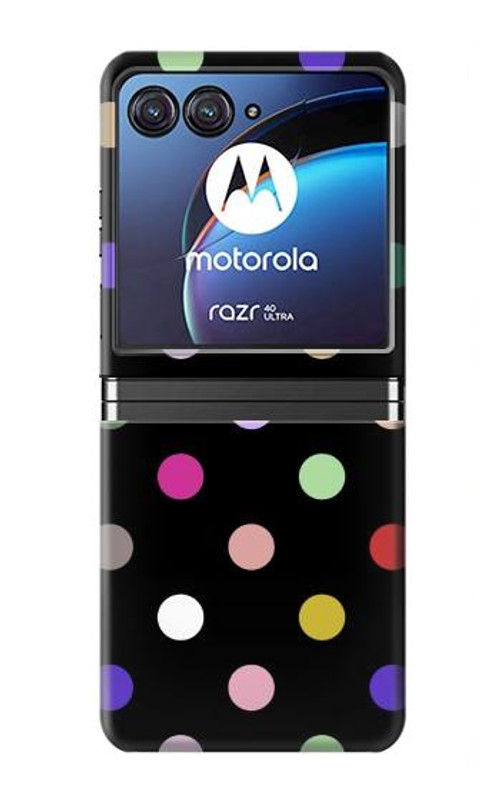 S3532 Colorful Polka Dot Case Cover Custodia per Motorola Razr 40 Ultra