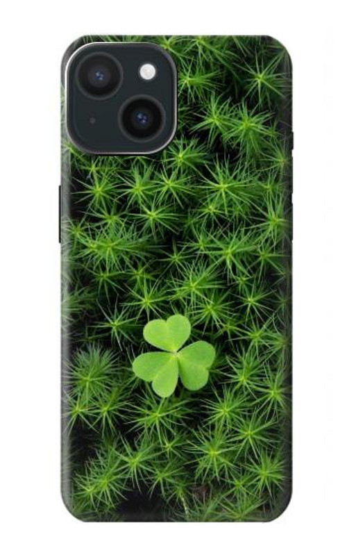S0358 Clover Lucky Leaf Case Cover Custodia per iPhone 15 S0358 Clover Lucky Leaf Case Cover Custodia per iPhone 15