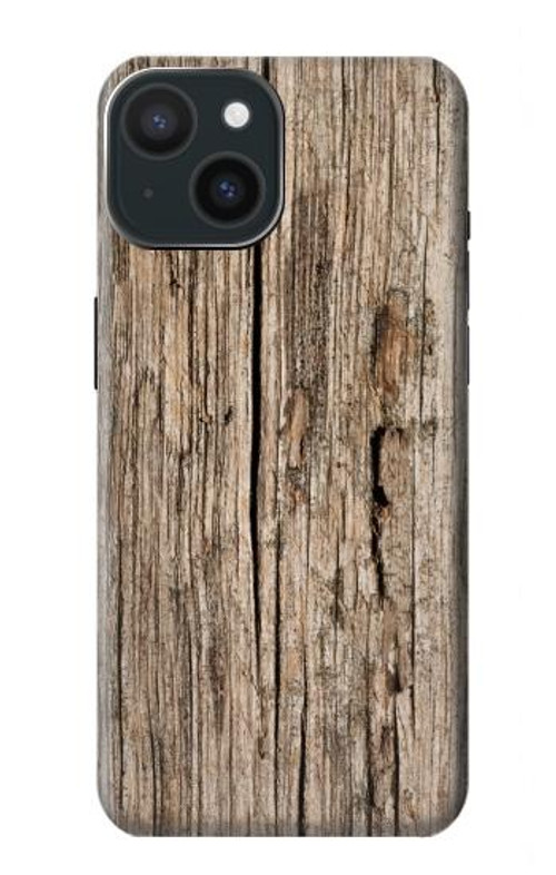 S0600 Wood Graphic Printed Case Cover Custodia per iPhone 15