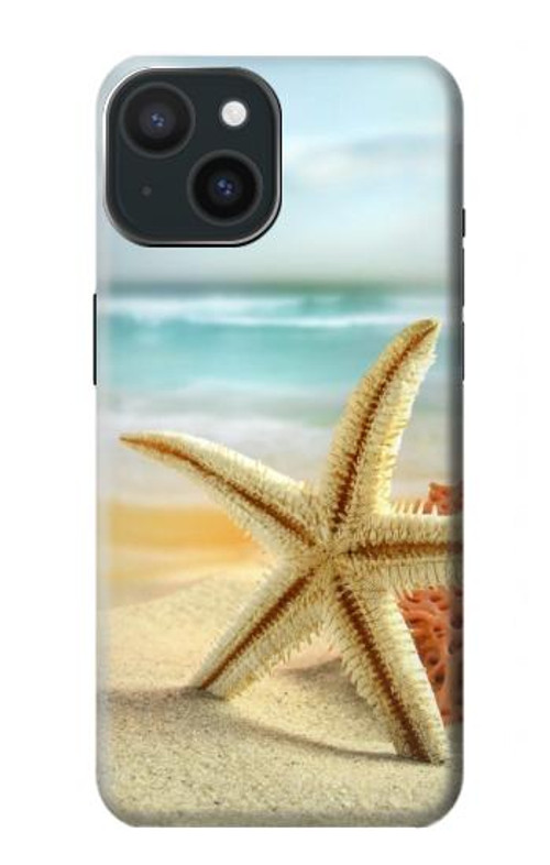 S1117 Starfish on the Beach Case Cover Custodia per iPhone 15