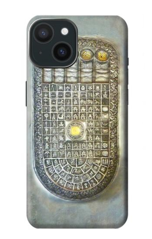 S1484 Buddha Footprint Case Cover Custodia per iPhone 15