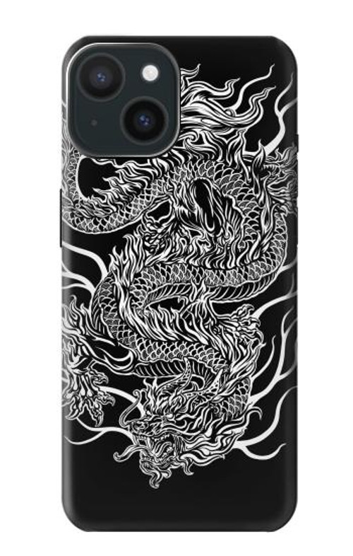 S1943 Dragon Tattoo Case Cover Custodia per iPhone 15