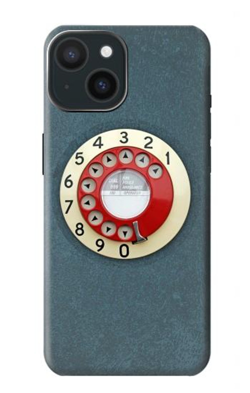 S1968 Rotary Dial Telephone Case Cover Custodia per iPhone 15