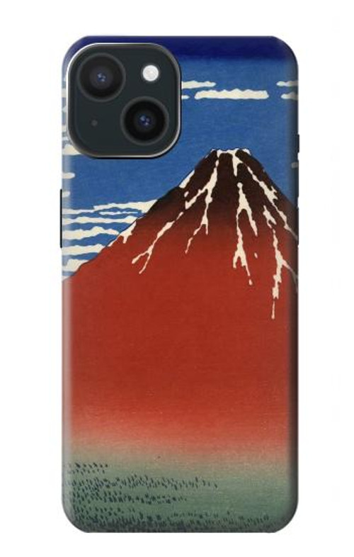 S2390 Katsushika Hokusai Red Fuji Case Cover Custodia per iPhone 15 S2390 Katsushika Hokusai Red Fuji Case Cover Custodia per iPhone 15