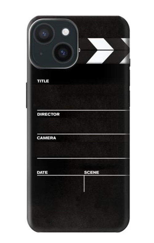S2479 Director Clapboard Case Cover Custodia per iPhone 15 S2479 Director Clapboard Case Cover Custodia per iPhone 15